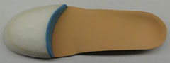 Custom foot orthotic with toe filler